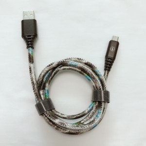Kiiltävä PU-nahka nopeasti ladattava pyöreä alumiinikotelo USB-kaapeli mikro-USB, tyyppi C, iPhonen salaman lataus ja synkronointi